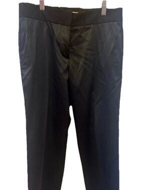 Tory Burch Geoff Black silk Dress Pants
